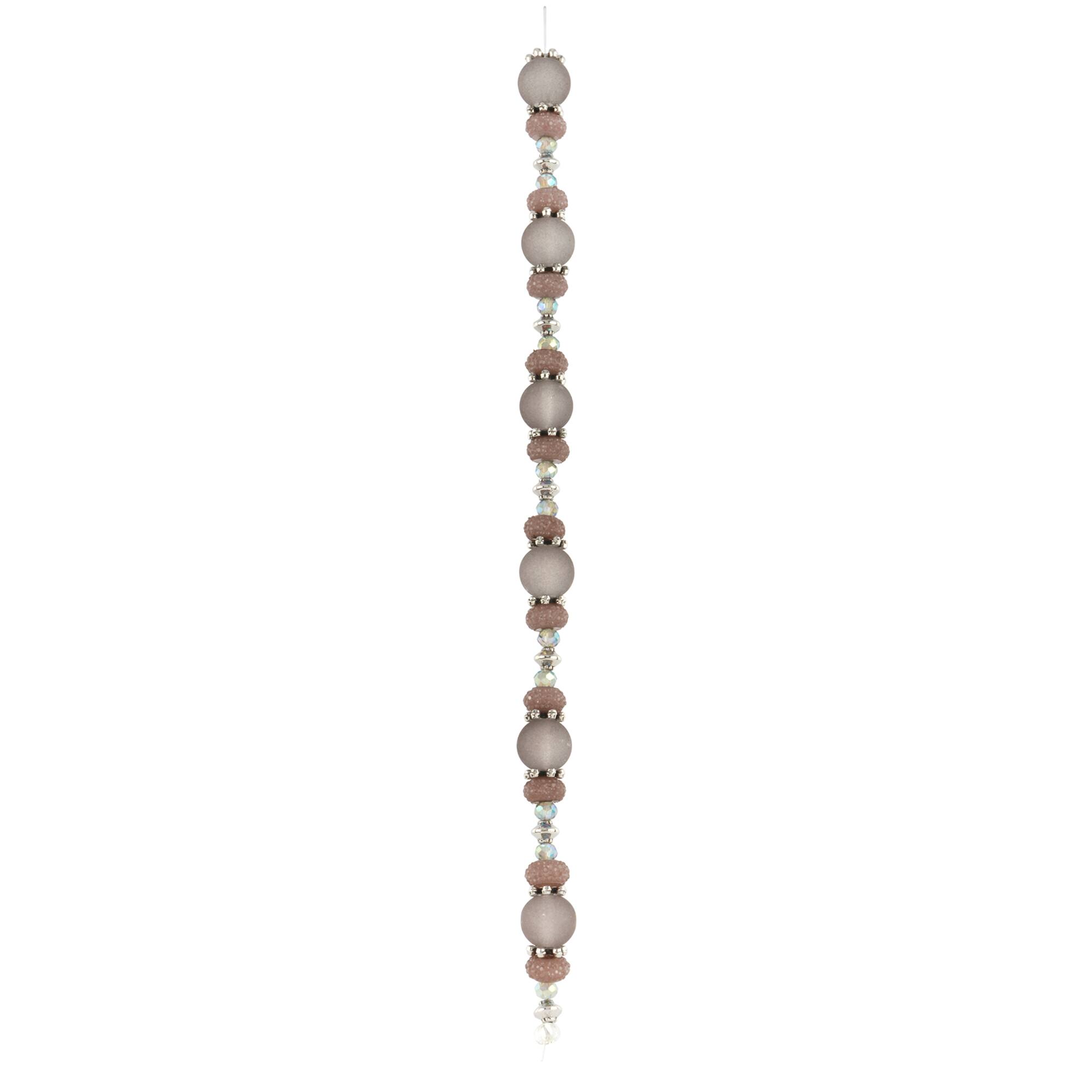 Gray & Aurora Borealis Glass, Resin & Metal Bead Mix by Bead Landing™